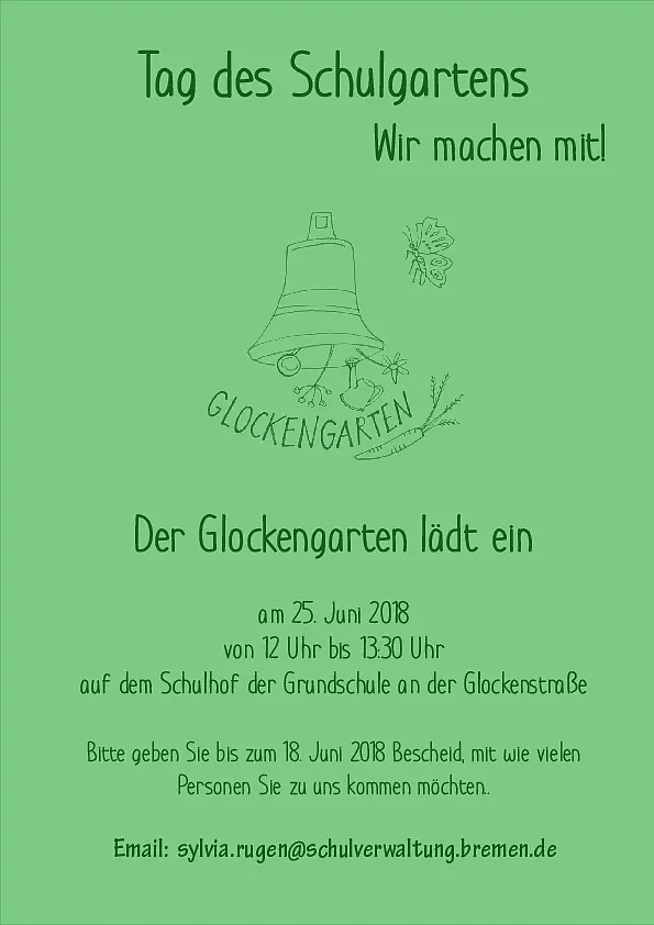 Einladung Schulgarten
