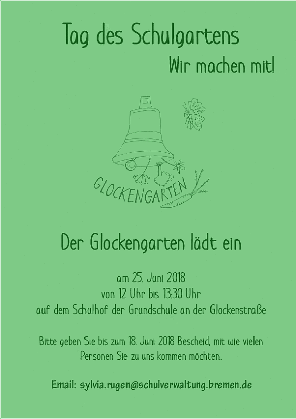 Einladung Schulgarten
